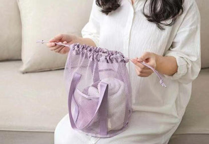 メッシュバッグ 巾着バッグ トートバッグ スパバッグ ビーチバッグ 手提げ 商品画像5