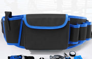 腰袋 工具差し 道具袋 ウエストポーチ ウエストバッグ 工具ポーチ 工具袋 工具ベルト オックスフォード 面ファスナー マジック テープ シンプル 工具 収納 保管 作業 DIY 青 赤 黄色