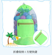 おもちゃ収納袋 おもちゃ箱 玩具収納 小物収納 メッシュ 巾着 中が見える 玩具 ぬいぐるみ ボール 雑貨 整理整頓 片付け