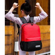 リュックサック スクールパック キッズ ジュニア 子供用 女の子 男の子 シンプル かわいい おしゃれ バイカラー 大容量 バックパック 多機能 サイドポケット ドリンクホルダー 傘入れ アウトドア 通学バッグ 通園バッグ 登園 小学生 保育園 幼稚園 中学生