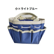 ガーデンツールバッグ 園芸バッグ 手提げ 道具袋 工具収納用品 外ポケット付き 大容量 オックスフォード 園芸工具収納袋 工具差し入れ 持ち運び 保管 整理