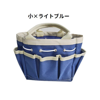 ガーデンツールバッグ 園芸バッグ 手提げ 道具袋 工具収納用品 外ポケット付き 商品画像3