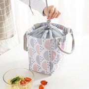 ランチバッグ 手提げ お弁当袋 お弁当入れ 保冷バッグ 保温バッグ 巾着 ミニトート スクエア型 四角形 おしゃれ かわいい 北欧風