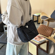 2wayバッグ ショルダーバッグ ハンドバッグ 手持ちバッグ 肩掛け 斜め掛け カバン 鞄 レディース メンズ 男女兼用 ポケット付き マグネットボタン ファスナー コンパクト カジュアル かわいい おしゃれ お出かけ 黒 カーキ