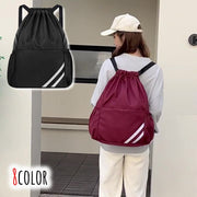 ナップサック リュックサック バックパック 防水 巾着袋 巾着バッグ ユニセックス 男女兼用 レディース メンズ おしゃれ スポーティー カバン 鞄 ポケット 大きい 大容量 通学 スポーツ 部活 サークル アウトドア