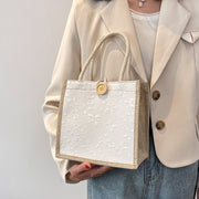 ハンドバッグ レディース 女性 鞄 カバン 手提げ 手持ち マチあり 花柄 フラワー カジュアル 大人かわいい おしゃれ 上品 お出かけ 普段使い