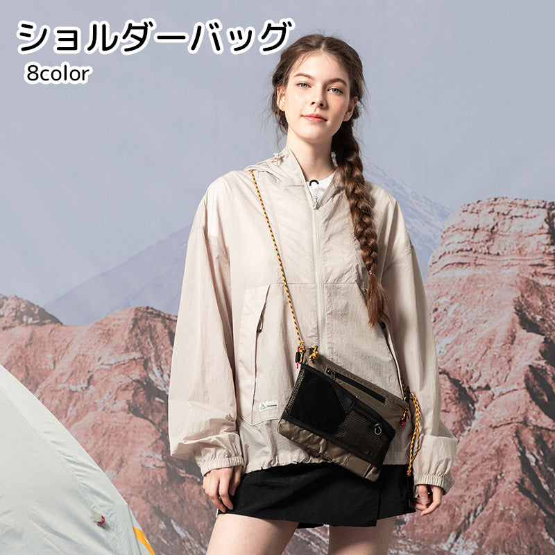 ショルダーバッグ 男女兼用 アウトドア用品 鞄 かばん ブラック 商品画像