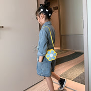ポシェット ショルダーバッグ ミニバッグ キッズ 子供 女の子 鞄 カバン 肩掛け 斜め掛け フラワー 花 コンパクト 小さめ かわいい キュート ナチュラル おしゃれ ガーリー お出かけ