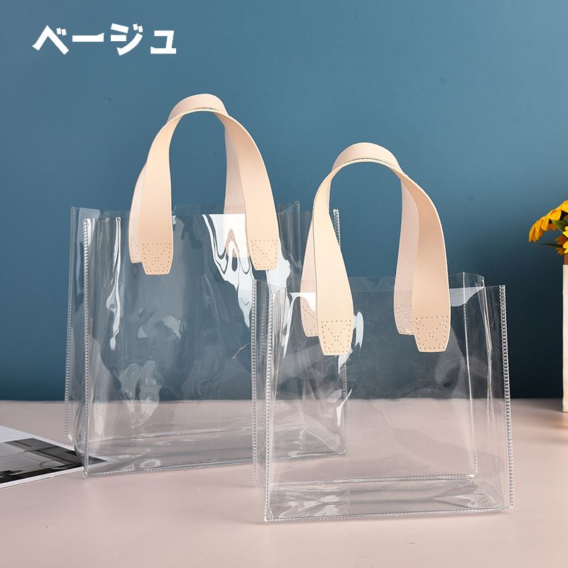 クリアバッグ バッグ 鞄 ビニールバッグ 手提げ 持ち手 商品画像2
