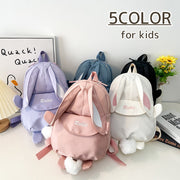 リュックサック キッズ リュック バッグ うさぎ 耳付き しっぽ付き かわいい おしゃれ キュート 子供用 幼稚園 保育園 かばん 鞄 女の子 ナイロン