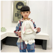 リュックサック キッズ リュック バッグ うさぎ 耳付き しっぽ付き かわいい おしゃれ キュート 子供用 幼稚園 保育園 かばん 鞄 女の子 ナイロン