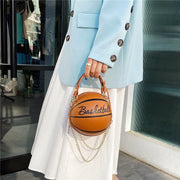 ミニショルダーバッグ ポシェット 女性 メイクポーチ 小物入れ サッカー バスケットボール型 肩掛け 手提げ 斜めがけ 大容量