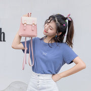 ショルダーバック ショルダーバッグ ミニ リュック 2Way ポシェット 小さめ ミニ 斜めかけバック レディース シンプル 持ち手付き 可愛い コンパクト 女性 レディースバック ピンク
