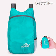 リュックサック 折りたたみ 鞄 男女兼用 ユニセックス バックパック デイパック レディース メンズ カバン ファスナー メッシュポケット コンパクト収納 折り畳み 持ち歩き便利 サブバッグ 普段使い お出かけ 旅行 アウトドア