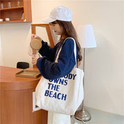 トートバッグ レディース 帆布 キャンバス 女性 ショルダーバッグ 手提げ インナーポケット ショッピングバッグ エコバッグ スクエア 布 英字 英語 ロゴ  お買い物バッグ 手提げ 肩掛け カバン バッグ おしゃれ カジュアル お出かけ 婦人 通学 通勤 サブバッグ 大きめ 収納力 ホワイト 白 イエロー ブラック Kるお グリーン ブルー 青 緑 ピンク ベージュ