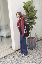 トートバッグ レディース 帆布 キャンバス 女性 ショルダーバッグ 手提げ インナーポケット ショッピングバッグ エコバッグ スクエア 布 英字 英語 ロゴ  お買い物バッグ 手提げ 肩掛け カバン バッグ おしゃれ カジュアル お出かけ 婦人 通学 通勤 サブバッグ 大きめ 収納力 ホワイト 白 イエロー ブラック Kるお グリーン ブルー 青 緑 ピンク ベージュ