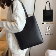 トートバッグ サブバッグ 鞄 レディース カバン 肩掛け 手提げ マグネットボタン レザー調 大容量 四角形 ファスナーポケット付き 女性用 婦人用 シンプル 普段使い 通勤 通学 キャンパス