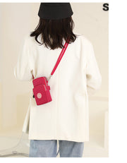 ショルダーバッグ ミニショルダー スマホポーチ ポシェット レディース bag 3ポケット 3連 軽量 コンパクト ファスナー スマートフォン カード 小銭 お札 ウォレット お財布 無地 プリント 柄 肩掛け 斜め掛け