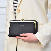 お財布ポシェット 長財布 ショルダーバッグ レディース がま口 スマホポーチ ウォレット サイフ ファスナー PU 斜め掛け 取り外し可 フェイクレザー ミニバッグ クラッチバッグ 鞄 カバン かばん 女性用 婦人用 ファッション小物