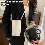 ショルダーバッグ ミニショルダー ポシェット レディース 女性 スマホポーチ ミニバッグ 小さめ マグネットボタン バッグ 鞄 かばん カバン 斜めがけ レザー調 お洒落 可愛い お出掛け コンパクト 上品 旅行
