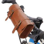 フロントバッグ 自転車用 サイクルバッグ レザー調 取り付け簡単 ベルト 小物入れ 収納 工具入れ 長方形 サイクリング バイク 通勤 通学 高級感 おしゃれ ロードバイク マウンテンバイク アウトドア