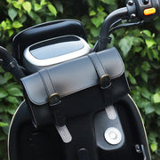 フロントバッグ 自転車用 サイクルバッグ レザー調 取り付け簡単 ベルト 小物入れ 収納 工具入れ 長方形 サイクリング バイク 通勤 通学 高級感 おしゃれ ロードバイク マウンテンバイク アウトドア