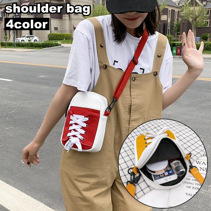 ショルダーバッグ シューズ型 靴 レディース 女性 バッグ 鞄 かばん ミニ 斜めがけ 肩掛け ユニーク かわいい カジュアル ファッション小物