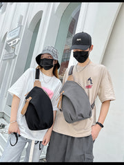 ボディバッグ 男女兼用 メンズ レディース ワンショルダー ショルダーバッグ 斜めがけ キャンバス カジュアル 大容量 シンプル