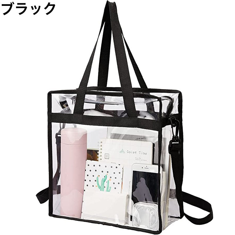 2wayバッグ トートバッグ ショルダーバッグ クリア 透明 推し活 商品画像2