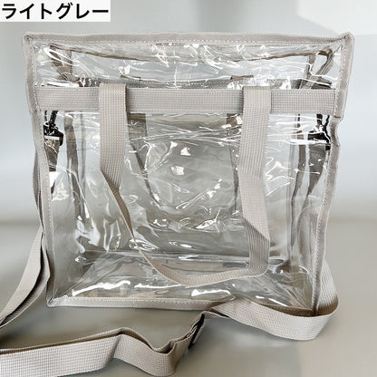 2wayバッグ トートバッグ ショルダーバッグ クリア 透明 推し活 商品画像3