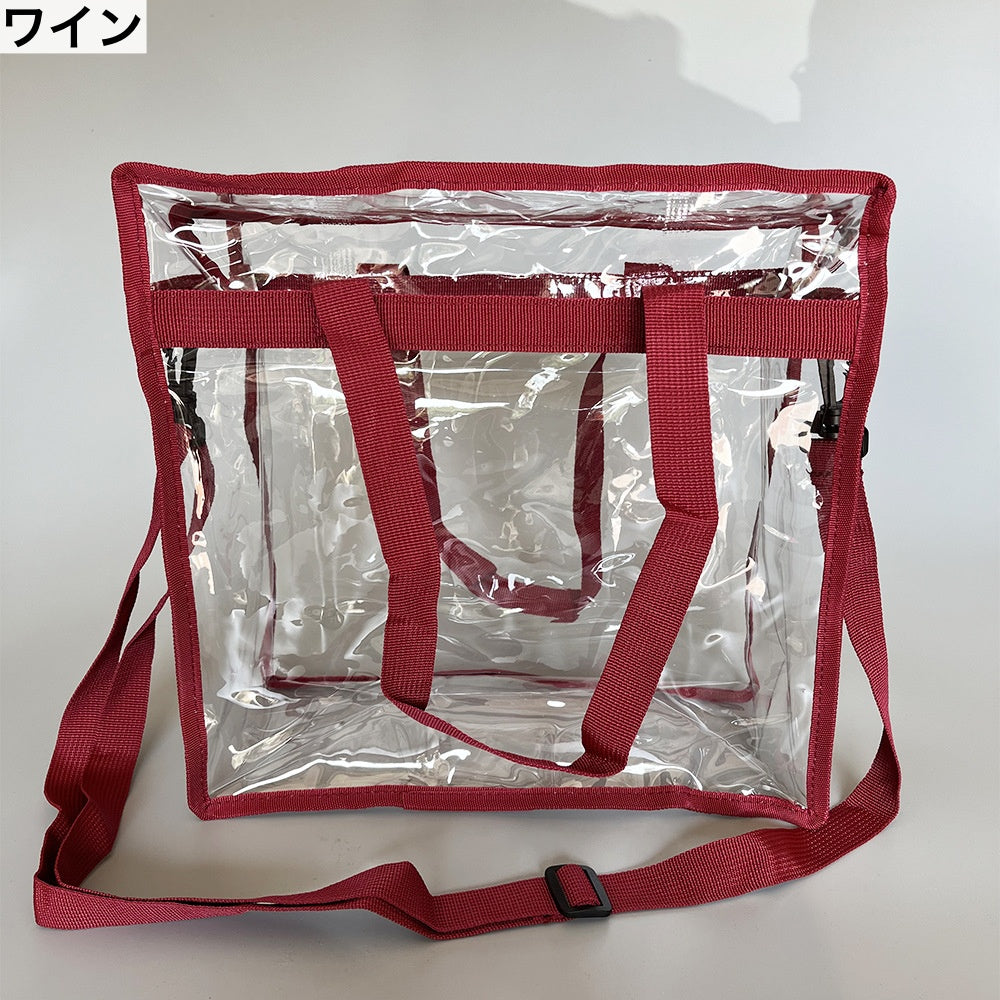 2wayバッグ トートバッグ ショルダーバッグ クリア 透明 推し活 商品画像5