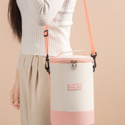 ランチバッグ レディース メンズ 保冷バッグ 保冷 保温 お弁当 ドリンク ペットボトル 縦型 肩掛け ショルダー 縦長 ロゴ かわいい おしゃれ 女性 男性 女子 男子 学校 お出かけ