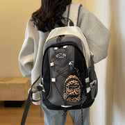 ポシェット ミニポーチ リュック型 レディース メンズ 男女兼用 ショルダーバッグ 小物入れ 小銭入れ 斜めがけ 肩掛け 自立 ヒョウ柄 ゼブラ柄 お洒落 カジュアル 可愛い