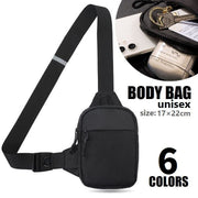 ボディバッグ チェストバッグ メンズ レディース bag カバン ショルダーバッグ コンパクト 小さめ メッセンジャーバッグ 長さ調節可 無地 シンプル 男女兼用
