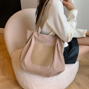 トートバッグ レディース 女性 メンズ 男性 ユニセックス 男女兼用 鞄 カバン 大容量 大きめ チャック ジッパー 帆布 キャンバス地 PUレザー 無地 ブラック カーキ オフホワイト シンプル フェミニン シック カジュアル 可愛い キュート おしゃれ 通勤 通学