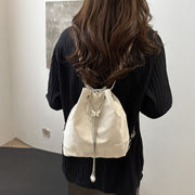 2wayバッグ ショルダーバッグ リュック 肩掛け レディース カバン 巾着バッグ 蝶 鞄 マグネットボタン おしゃれ 上品 お出かけ デート 長さ調節可能