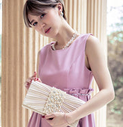 クラッチバッグ パーティーバッグ 結婚式 パーティ パーティー イベント チェーン フェイクパール ビジュー 2WAY ショルダー ショルダーバッグ かばん フォーマル レディース レディース用 女性用 婦人用 おしゃれ バッグ 可愛い かわいい お呼ばれ 二次会 謝恩会