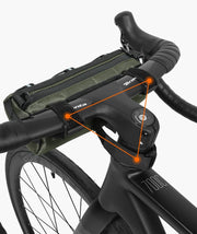 フロントバッグ フレームバッグ サイドバッグ ショルダーバッグ 2way 自転車用品 マウンテンバイク 収納 反射 グリーン シンプル おしゃれ