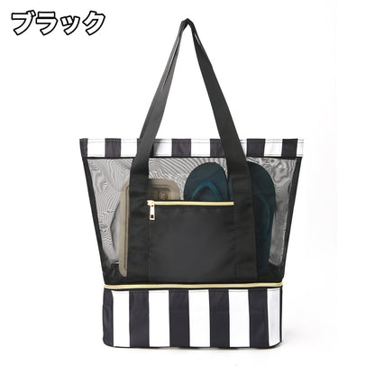 トートバッグ ビーチバッグ 2層式 肩掛け 大容量 レディース 商品画像5