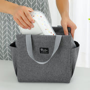 ランチバッグ クーラーバッグ 保冷バッグ お弁当入れ お弁当袋 ランチボックス 保温 撥水 防水 大容量 鞄 カバン 断熱 ハンドバッグ 無地 単色 シンプル 大きめ アウトドア
