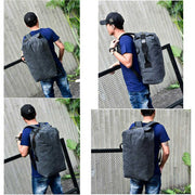 リュックサック バックパック スクエアリュック メンズ 男性用 アウトドア 2way フック式開閉 大容量 旅行 シンプル 無地