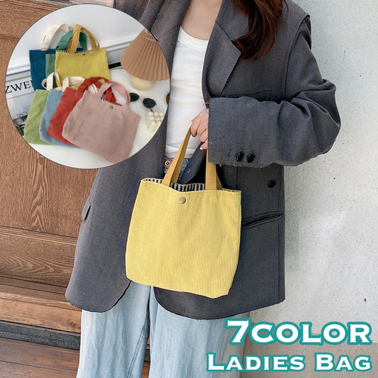 ハンドバッグ トートバッグ 手提げ コーデュロイ レディース 女性 商品画像