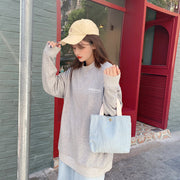 ハンドバッグ トートバッグ 手提げ コーデュロイ レディース 女性 鞄 カバン ボタン 無地 シンプル カジュアル お洒落 かばん 婦人