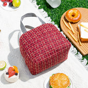 ランチバッグ レディース 保冷バッグ お弁当バッグ お弁当 保温 保冷 ツイード きれいめ 上品 おしゃれ かわいい 学生 女性 大人女子 オフィス 学校 女子