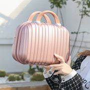 スーツケース トミニランクケース キャリーバッグ トラベルバッグ 手提げ 小型 コンパクト 機内持ち込み 便利 かわいい おしゃれ 旅行 トラベル ユニセックス 女性用 男性用 ローズゴールド シルバーカラー 緑