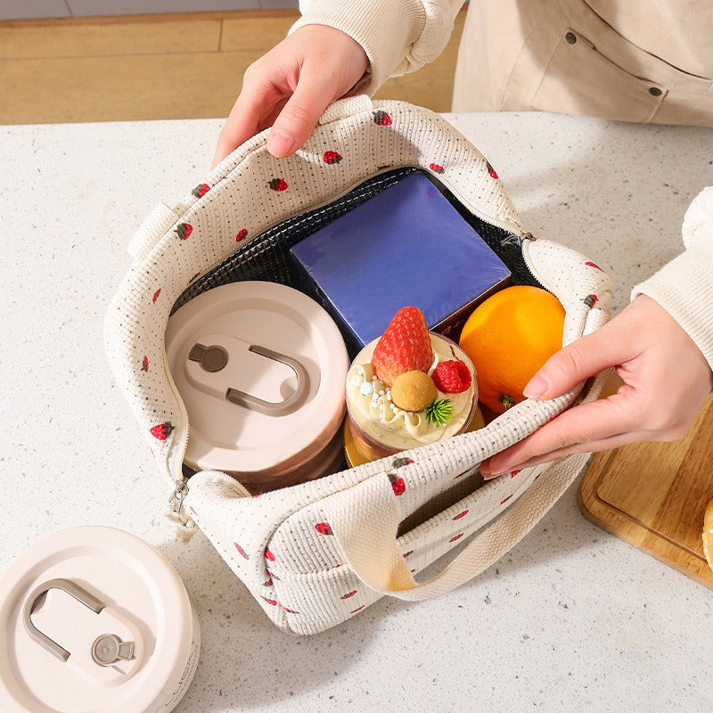 ランチバッグ 保冷 保温 ハンドバッグ お弁当 持ち手付き 商品画像3