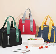 ランチバッグ ランチトート 保冷バッグ 保温バッグ お弁当 大容量 防水 収納 メッシュポケット ファスナー シンプル カジュアル バッグ 日用雑貨