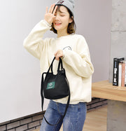 2wayバッグ ショルダーバッグ ハンドバッグ ミニトート レディース かばん 肩掛け 手提げ ミニサイズ 小さめ コンパクト スクエア キャンバス カジュアル おしゃれ シンプル 鞄 カバン 女性用