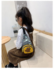 ボディバッグ ワンショルダーバッグ 子供用 キッズ 男の子 女の子 男女兼用 鞄 カバン 斜め掛け 肩掛け 恐竜 きょうりゅう キョウリュウ ミニバッグ カジュアル かっこいい おしゃれ かわいい お出かけ デイリー 普段使い 子ども こども 男児 女児