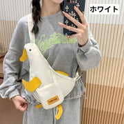 ボディバッグ ショルダーバッグ ワンショルダー レディース アヒル あひる 家鴨 おしゃれ かわいい ユニーク キュート アニマル 動物 目立つ 面白